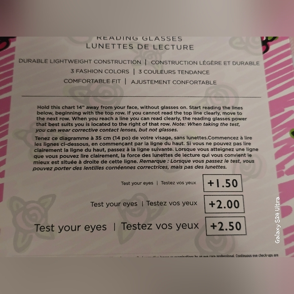 Betsey Johnson 3-pair reading glasses set in +1.50 magnification NIB - Picture 8 of 9